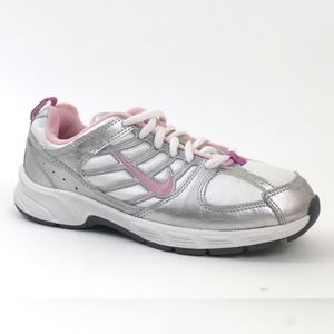 Nike Girls 2.5Y Tennis Shoe Sneaker Pink White